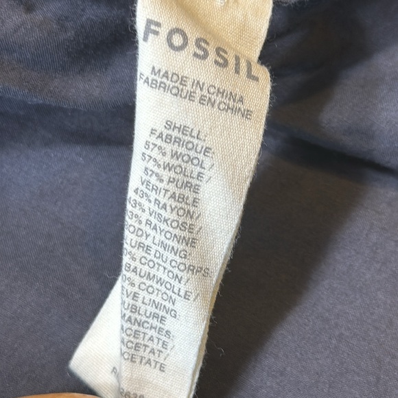 Fossil Wool Military Style Pea Coat - Picture 5 of 13